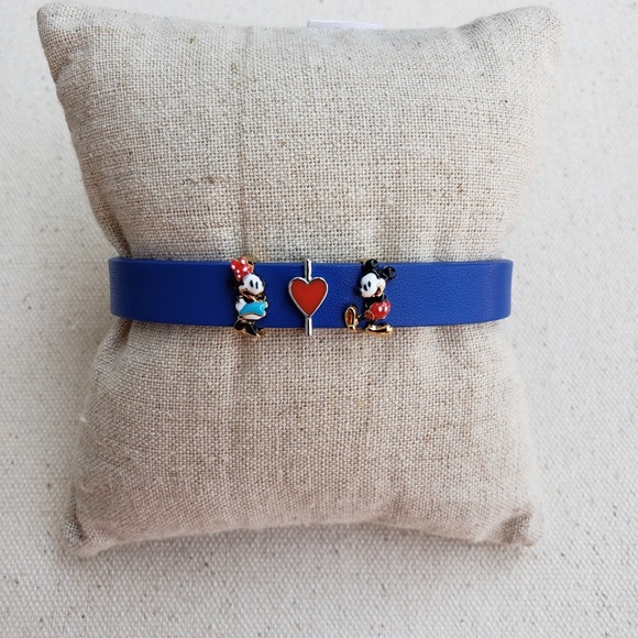 *Disney Charm Set* 	Bracelet KEEP COLLECTIVE~Retired Mickey Minnie Red Heart